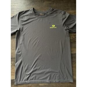 Mossy Oak Men's Short Sleeve Logo Sport T-Shirt - Gray, Medium #4878